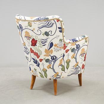 FÅTÖLJ, möjligen Carl Malmsten, 1900-talets mitt.