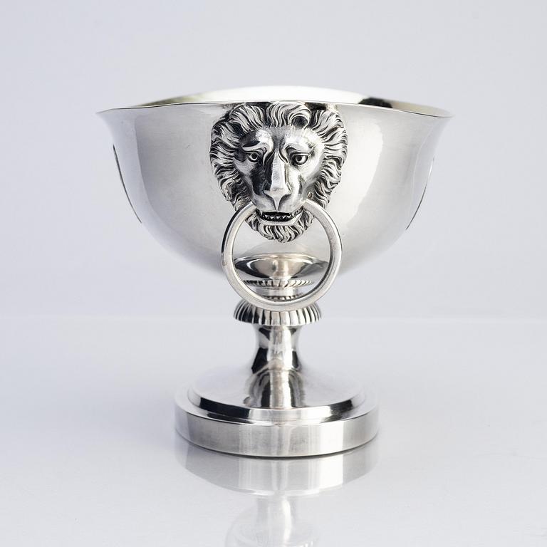 Simson Ryberg, uppsatsskål, silver, Stockholm 1796. Sengustaviansk.