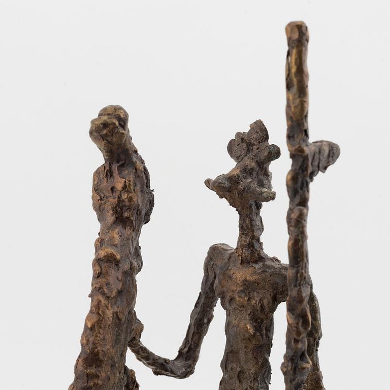 Carl-Emil Berglin, sculpture. Signed and dated. Foundry mark. Bronze, total height 48.5 cm.