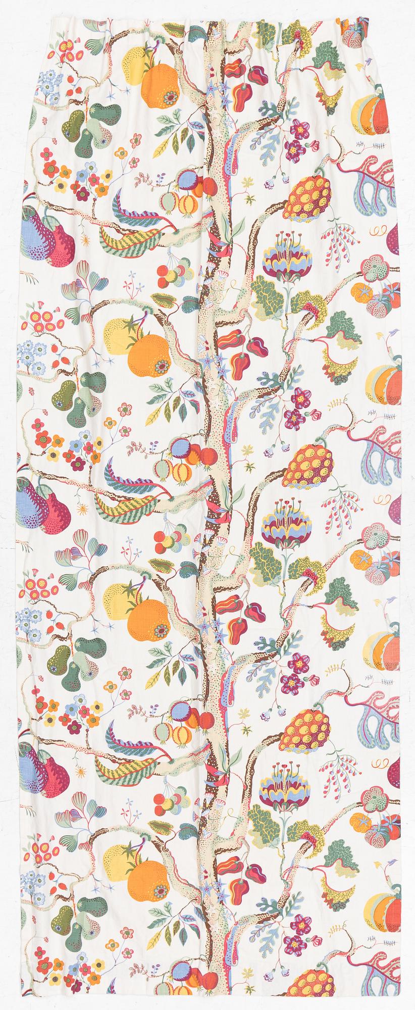 Josef Frank, curtain "Vegetable Tree", Svenskt Tenn.