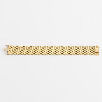 18K three colour gold bracelet, Vicenza, Italy.