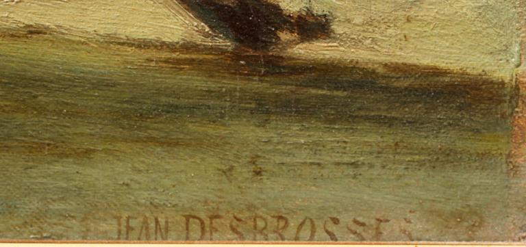 JEAN DESBROSSES, olja på duk, sign.