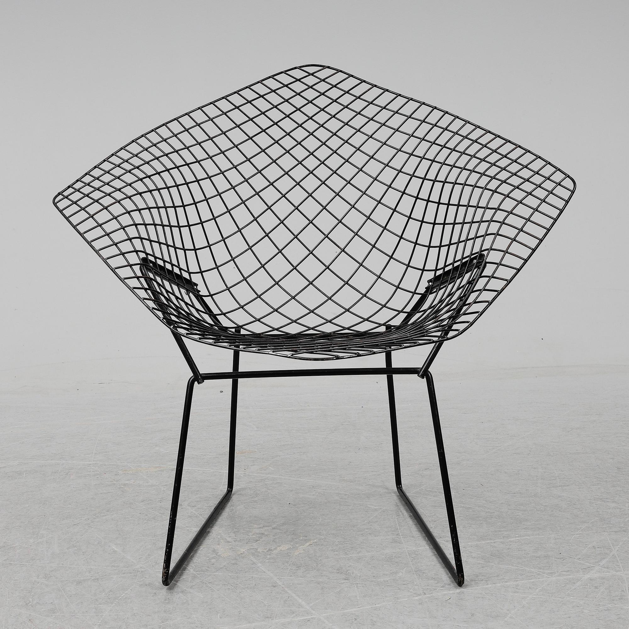 HARRY BERTOIA, STOL "Diamond Chair". Modellen formgiven år 1952.