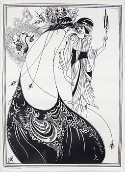 AUBREY BEARDSLEY, after. Poster, 1970's.