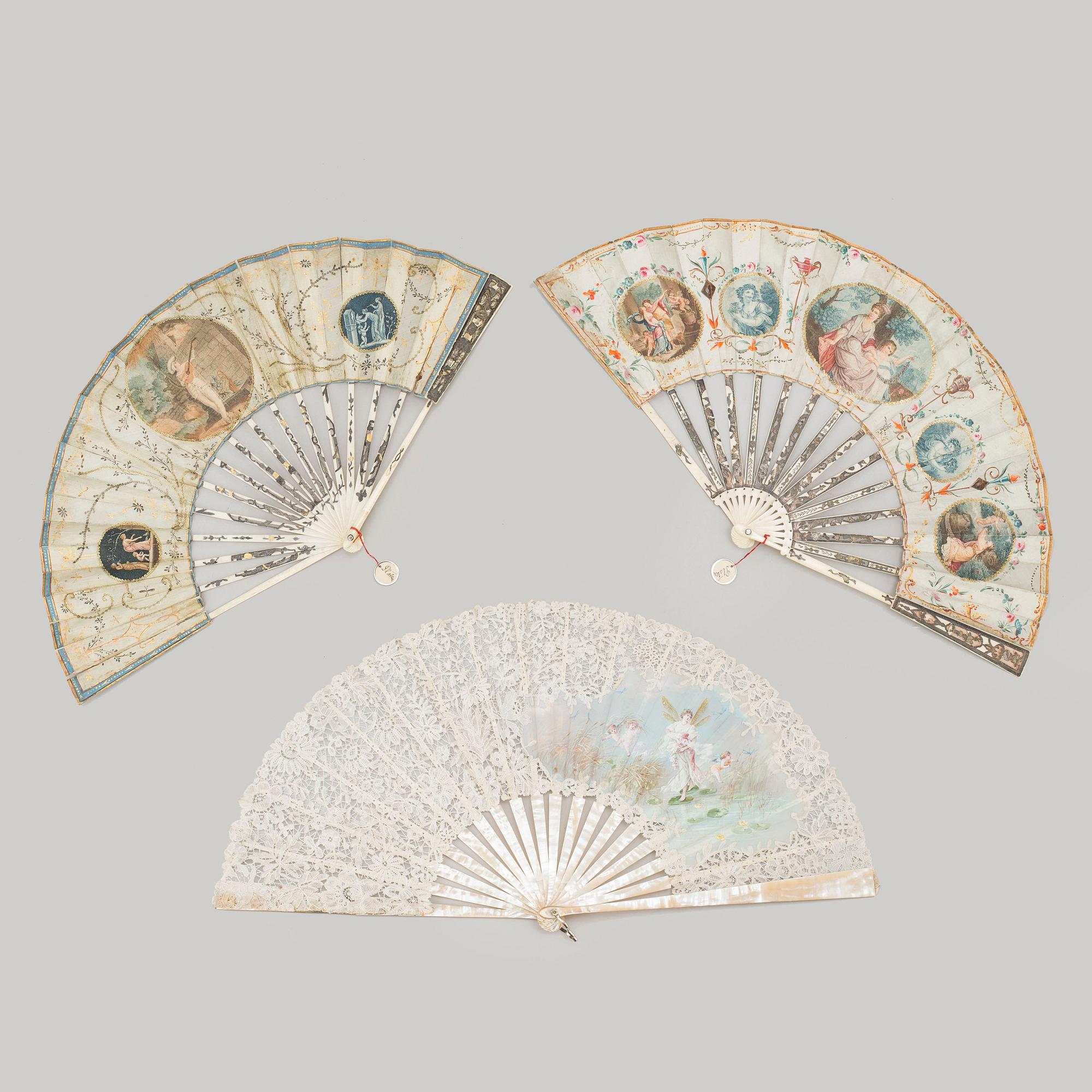 Three 18th/19th century fans.