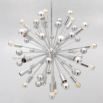 A Paul de Haan Sputnik ceiling pendant later part of the 20th century.