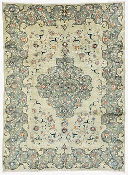 Carpet, Keshan, approx. 392 x 287 cm.