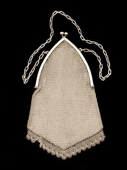 AFTONVÄSKA, Silver, ca 1920 tal. Vikt ca 134g.