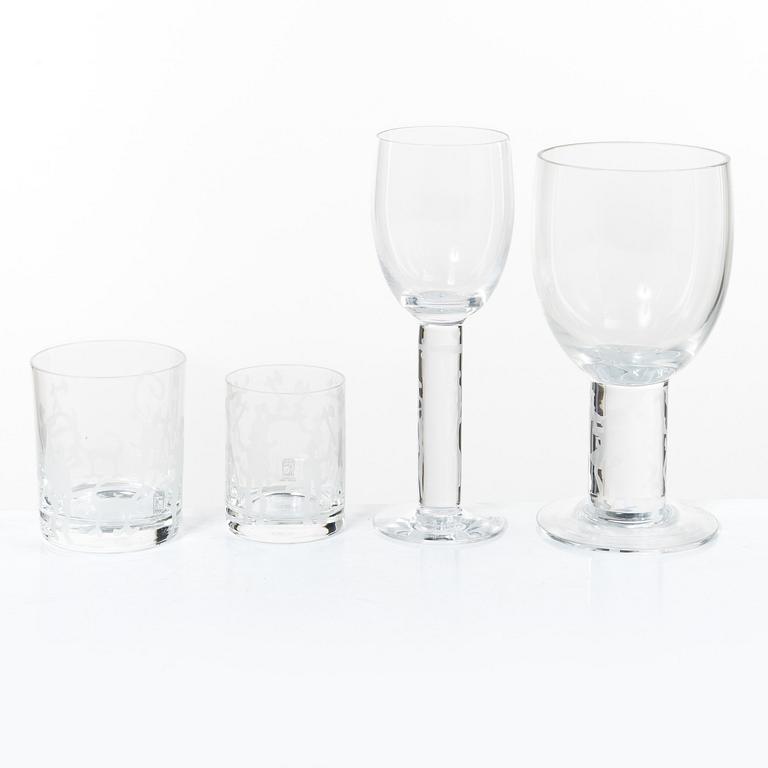 Glasservis, 32 delar, Johansfors, 1900-talets andra hälft.