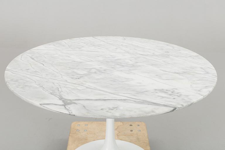 A 1980's MARBLE TOP TABLE.