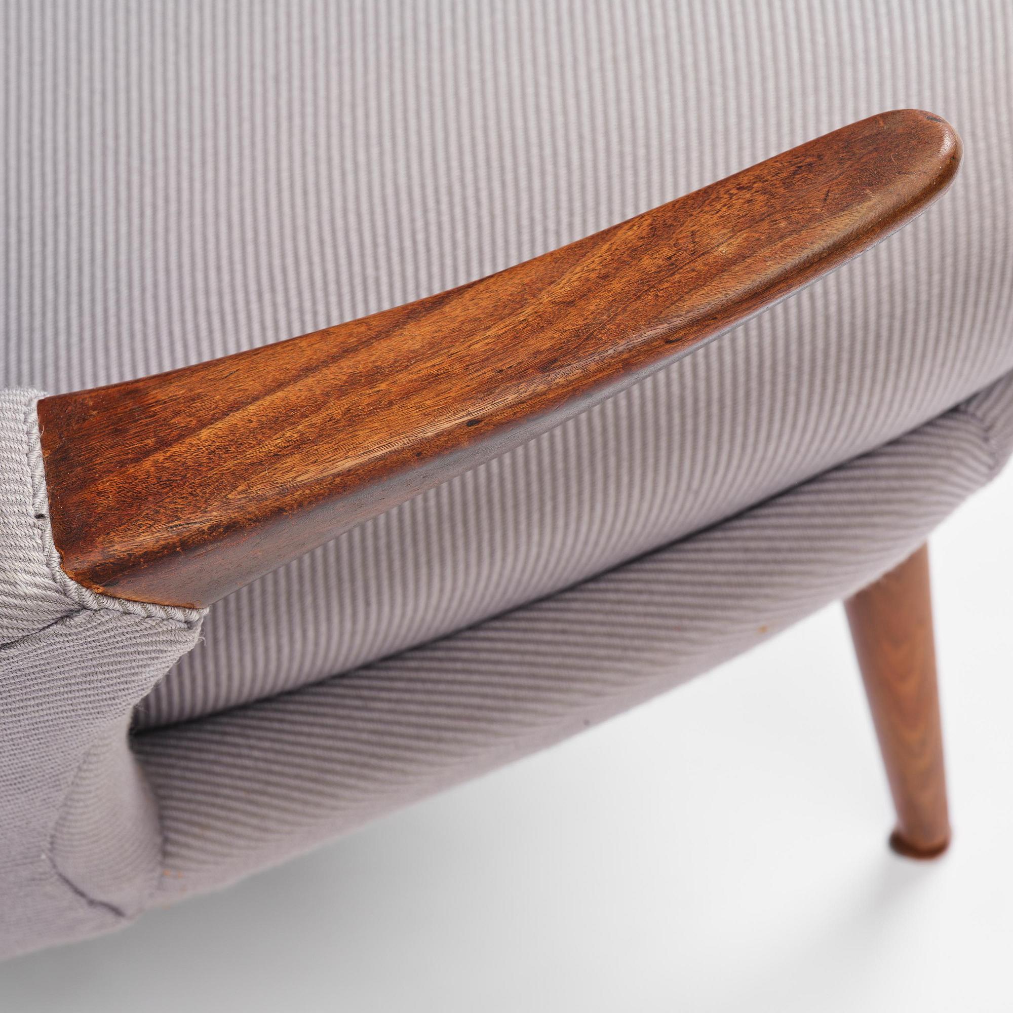 Ib Kofod-Larsen, a rare armchair model 423, Christensen & Larsen, Denmark, 1950s.