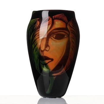 Eva Englund, a graal glass vase, Muraya, Sweden 1991.