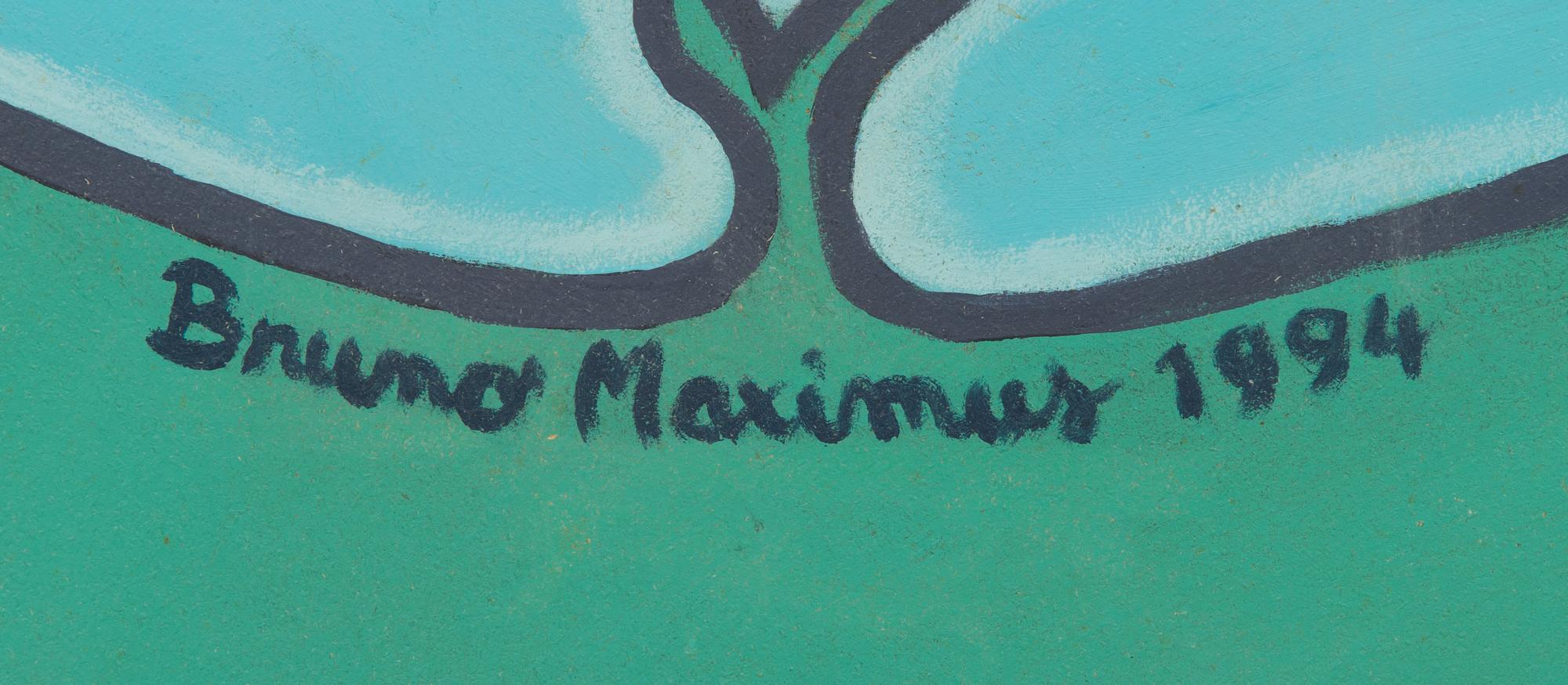 Bruno Maximus, oil on board, signed and dated 1994.