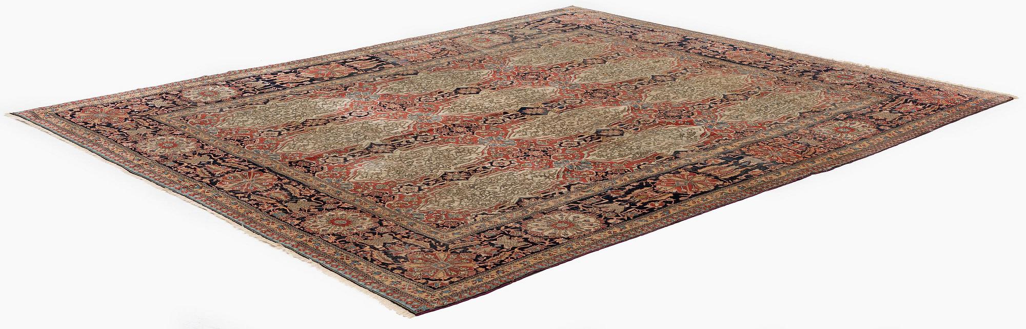 A Kashan 'Mohtasham' rug, Central Persia (Iran), c. 288 x 222 cm.