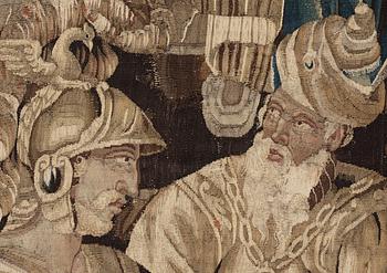 VÄVD TAPET. Gobelängteknik. 273,5 x 436,5 cm. Flandern 1600-talets andra hälft.