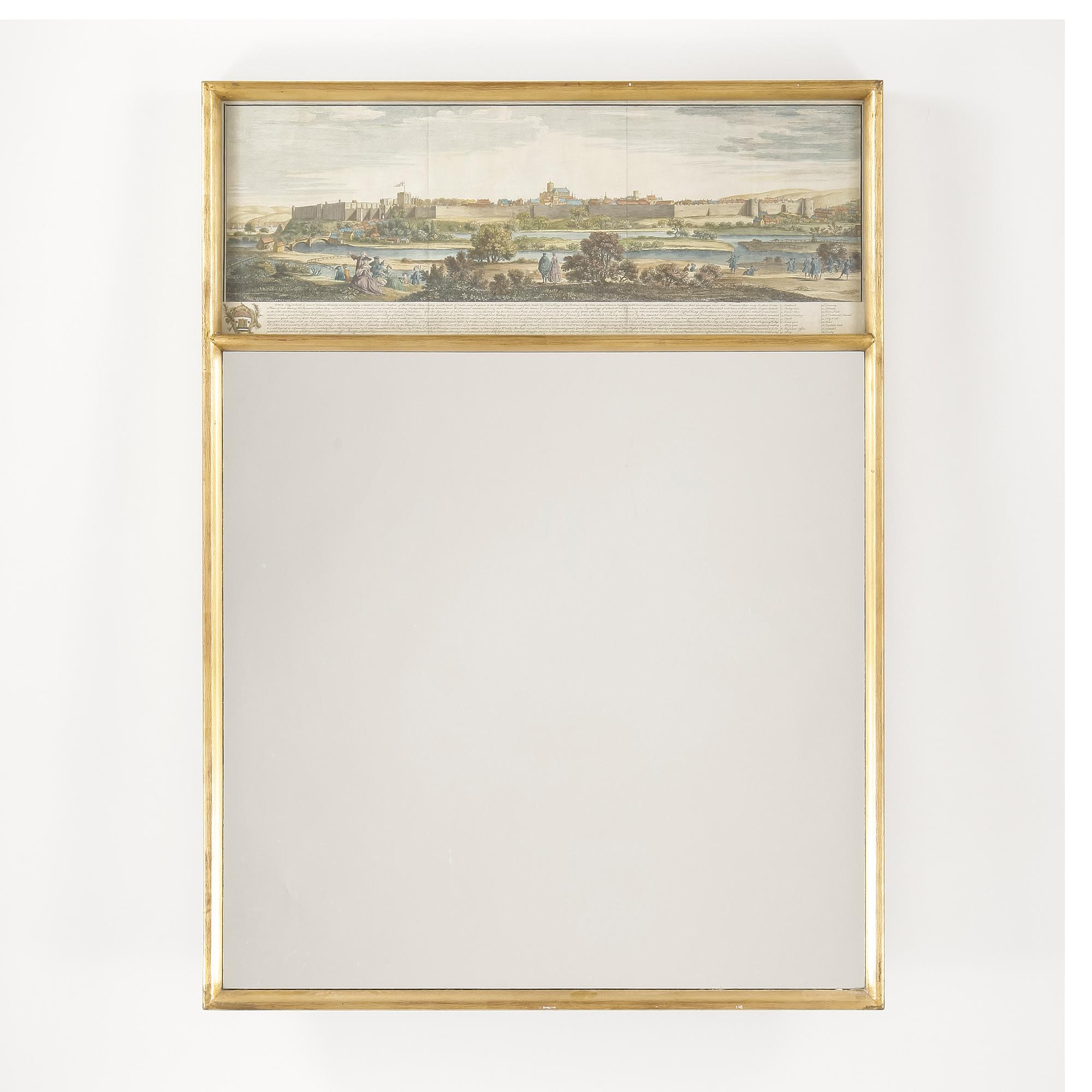 SPEGEL MED GRAVYR, 1900-tal respektive 1700-tal.