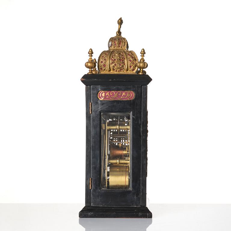 Biblioteksur, märkt "Markwick London", omkring år 1700, Barock.
