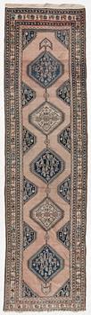 Gallery carpet, Caucasian, approx. 392 x 105 cm.