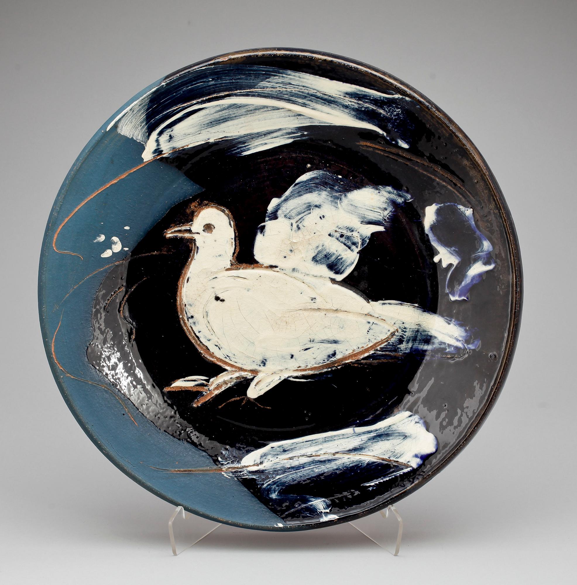 HERTA HILLFON, fat, lergods, sign o dat 1993.