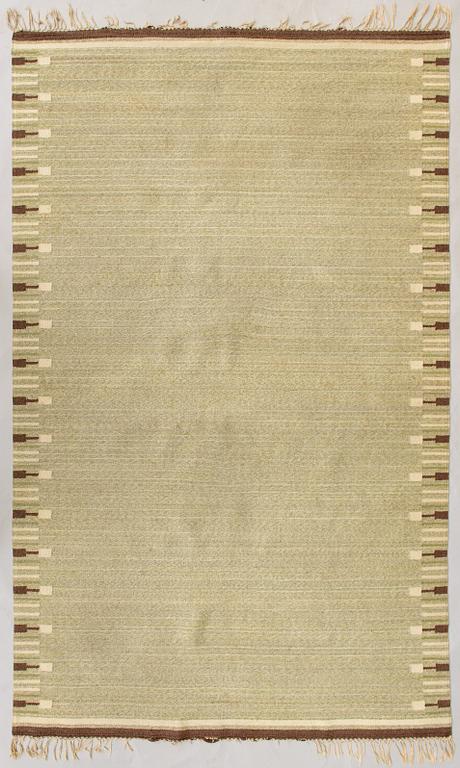 Aappo Härkönen, A 1930s Finnish flat weave carpet. Circa 315x190 cm.