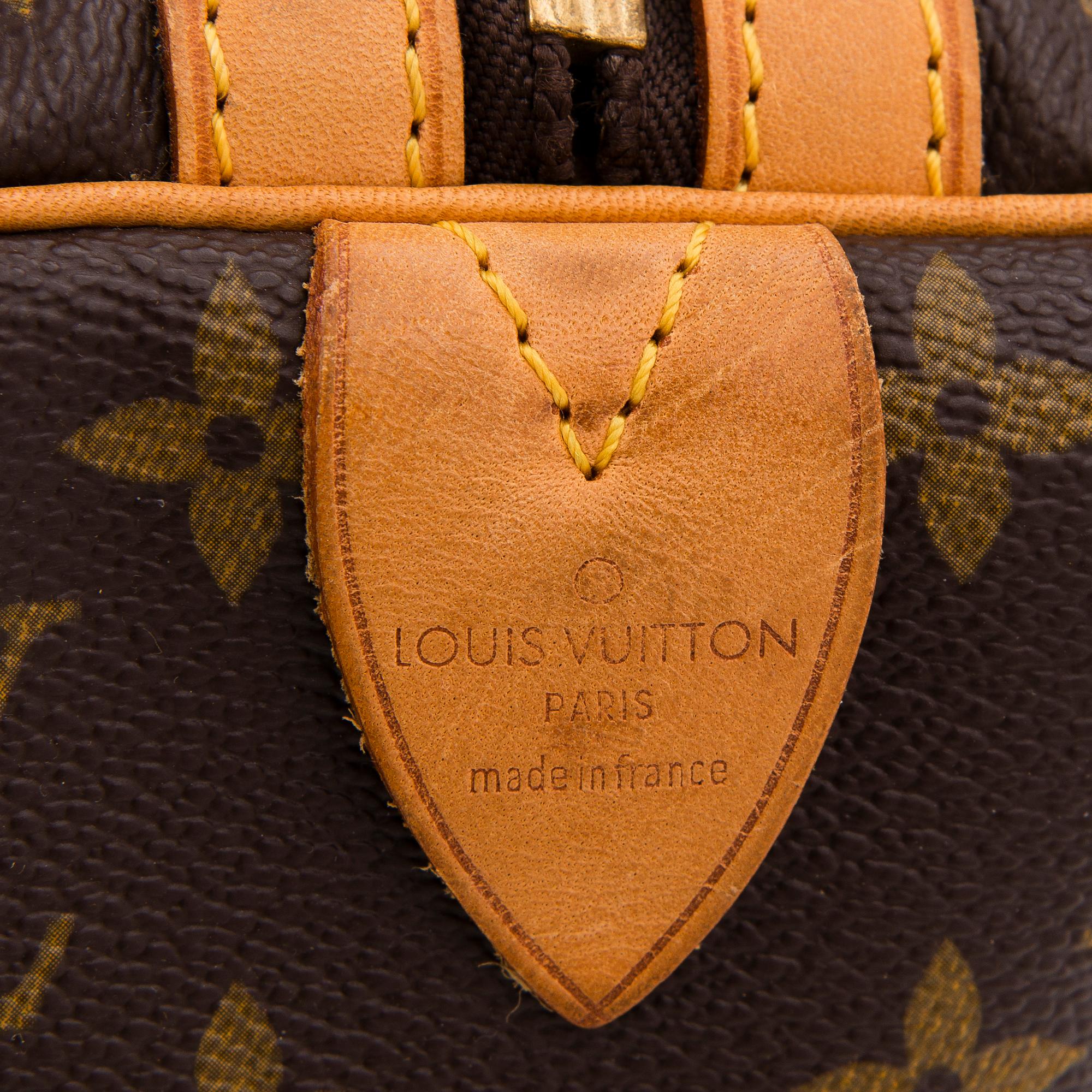 MONOGRAM CANVAS KEEPALL 35 BAG.