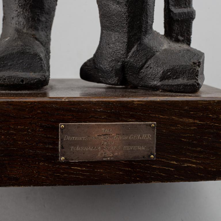ALLAN EBELING, skulptur, gjutjärn.
