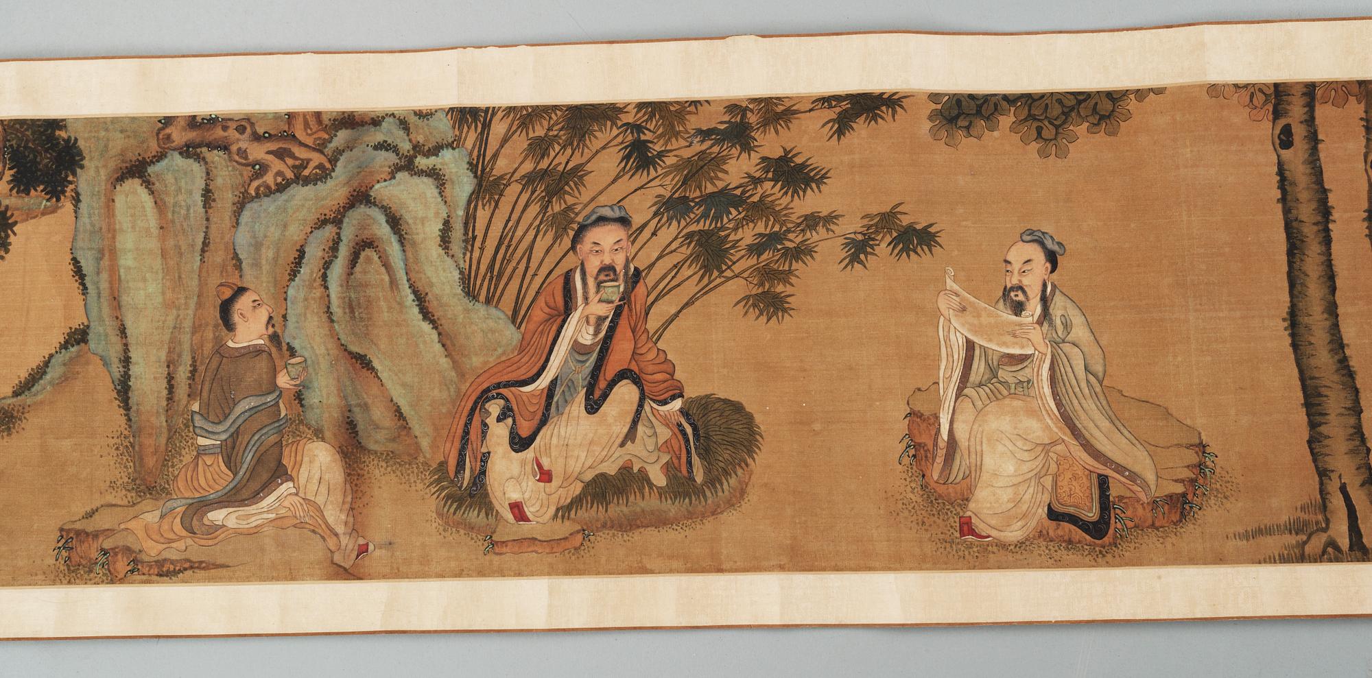 RULLMÅLNING, Kina, 1800/1900-tal.
