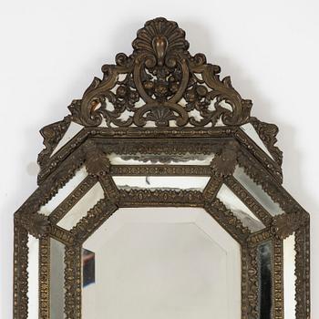 A Baroque style mirror, early 20th century.