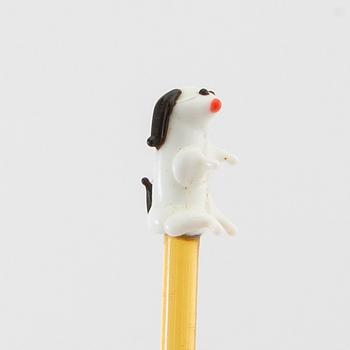 Drink set with ice bucket, cooler, glasses, etc. first half/mid 20th century.