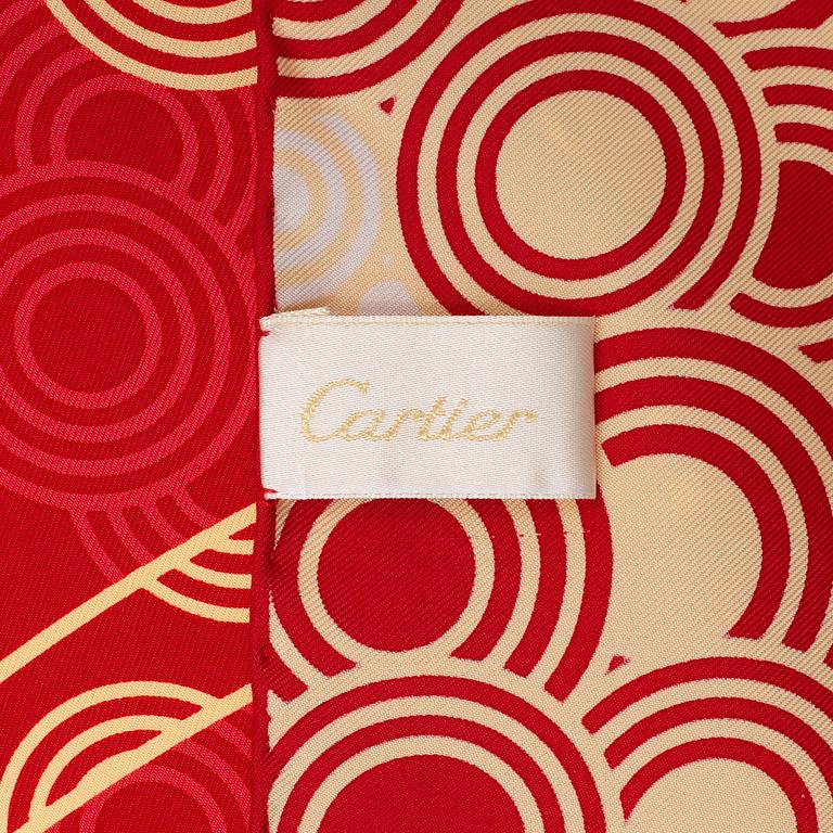 Cartier, a twill silk scarf.