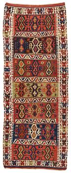 274. Antik sydost Anatolisk kelim, ca 412 x 163 cm.