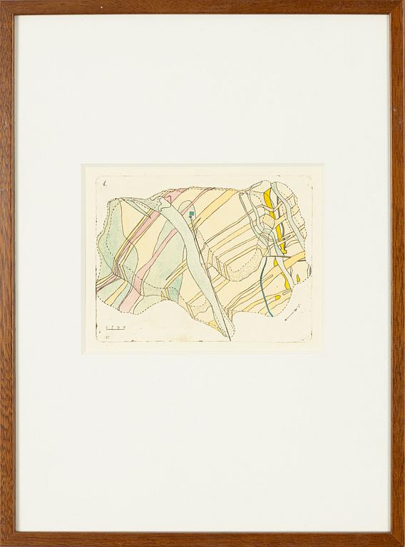 Sten Eklund, "Geologisk karta över Kullahusområdet" From "Kullahusets hemlighet".