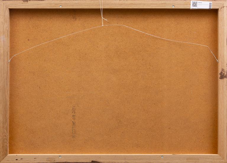 Gerhard Nordström, olja på pannå, signerad.