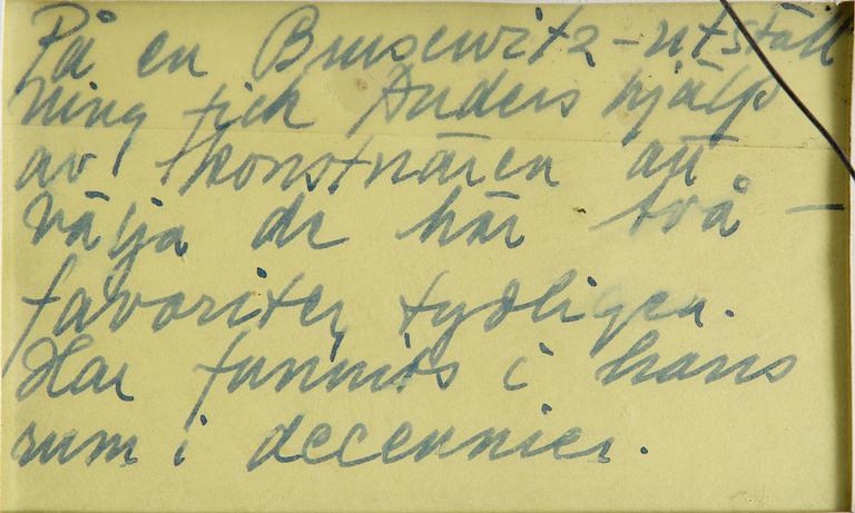 GUNNAR BRUSEWITZ, watercolour and pencil on paper, signed GBrusewitz and dated -71.