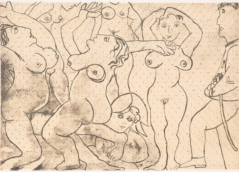 Enrico Baj, Figure Composition.