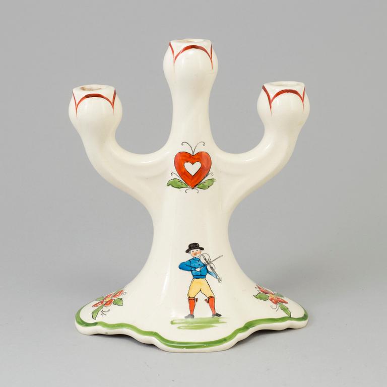 KANDELABER, "Daladansen", Rörstrand, jugend, 1900-talets början.