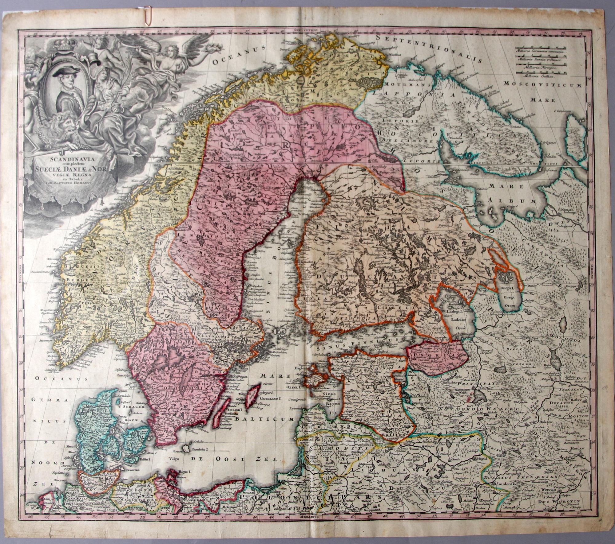 KARTA, J B Homann, 1720.