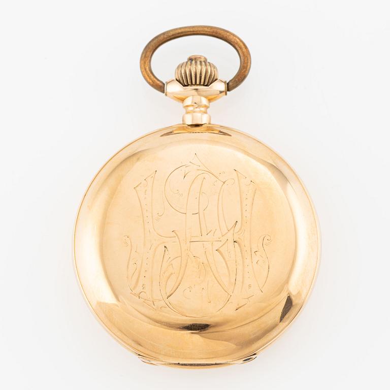 Halda, pocket watch, hunter, 51 mm.