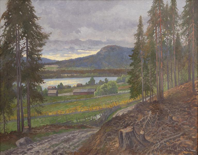 Oscar Lycke, Lake Landscape.