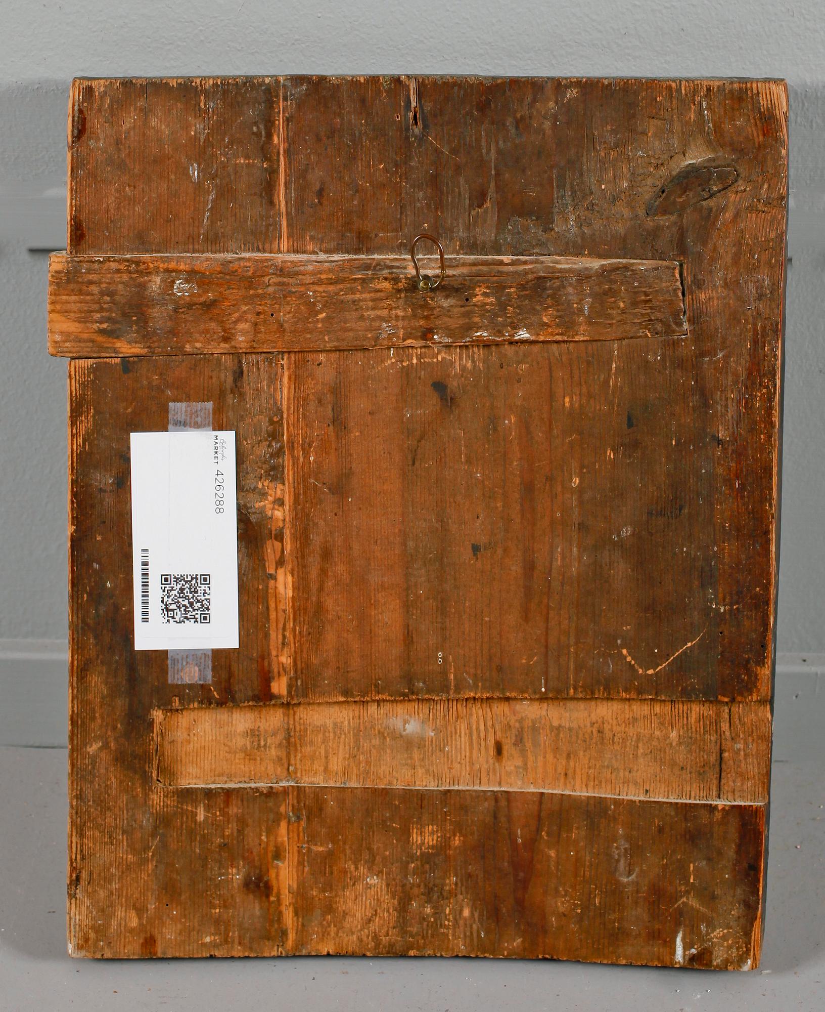 IKON, olja på pannå, 1800-tal.