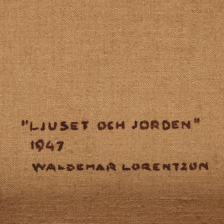 Waldemar Lorentzon, "Ljuset och jorden".