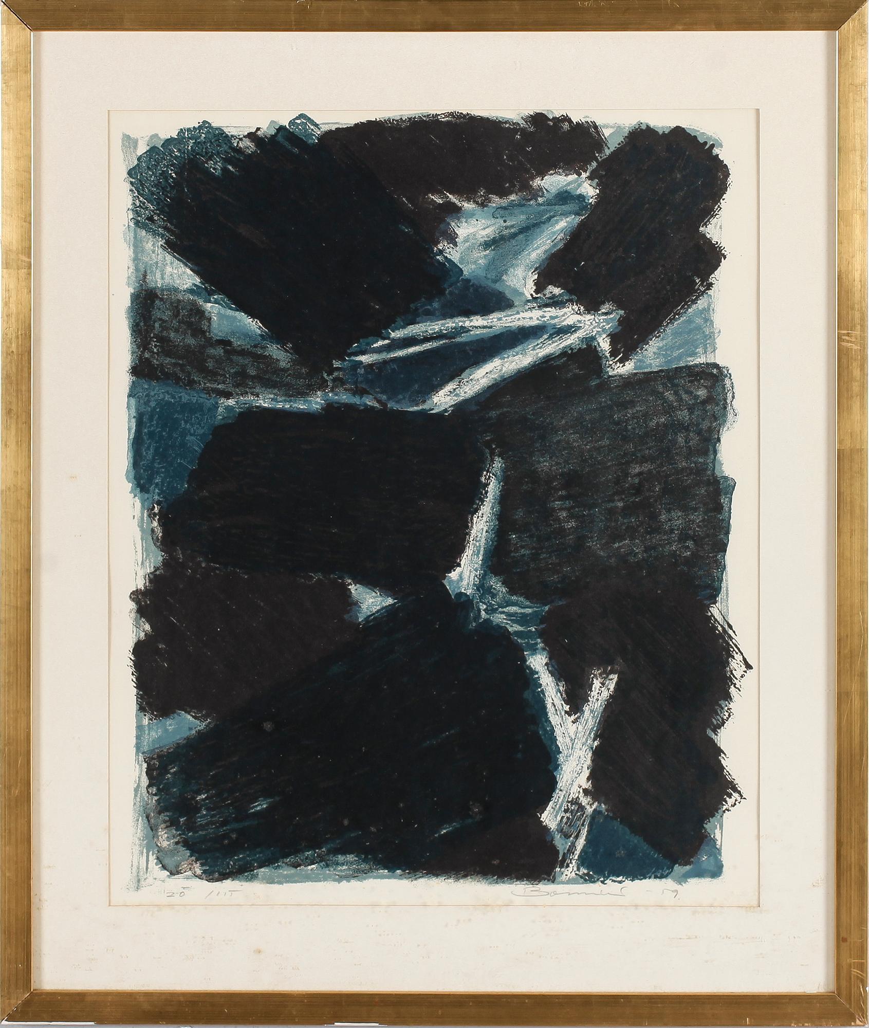 OLLE BONNIÉR, färglitografi, signerad och daterad -59, numrerad 20/115.