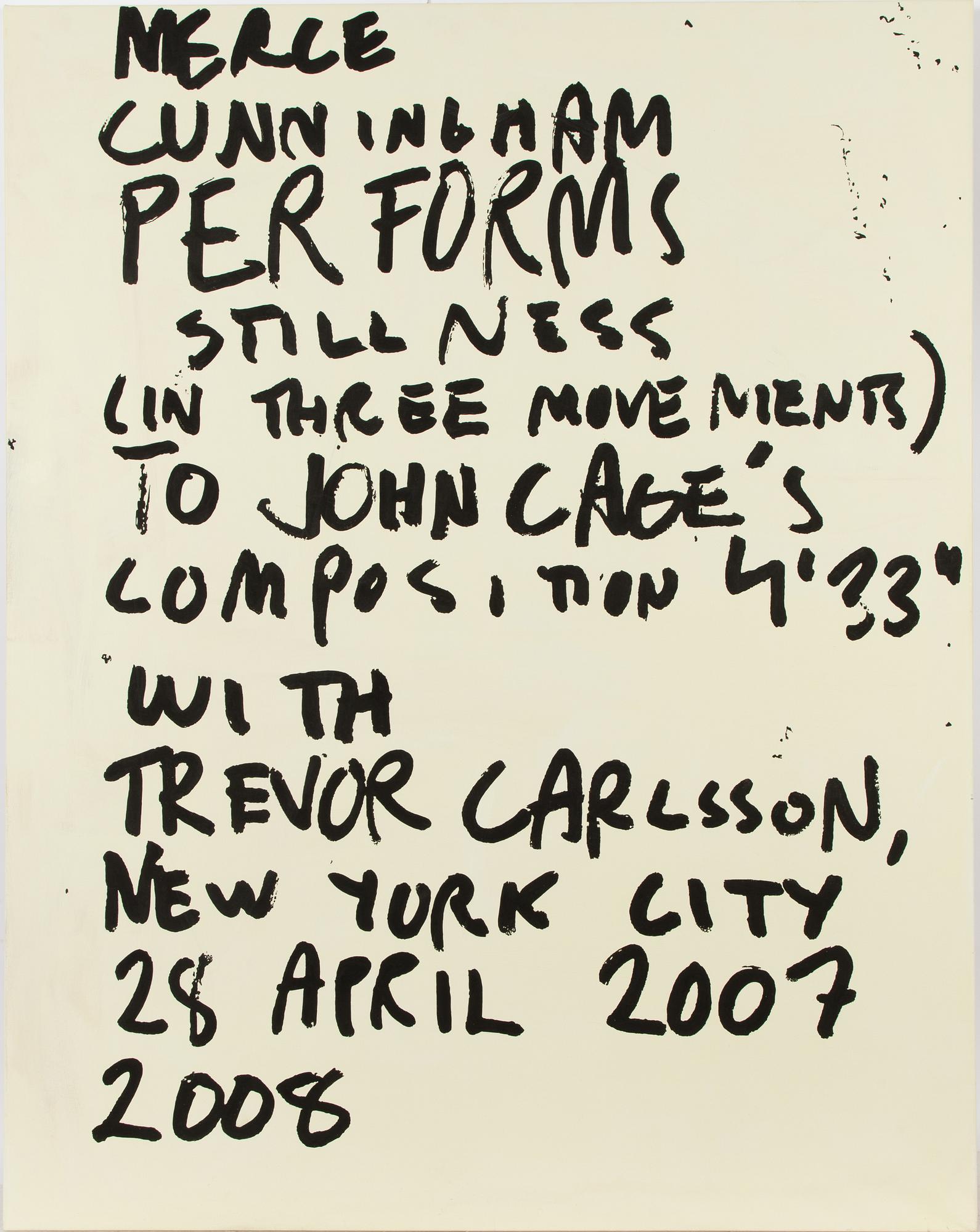 Thomas Elovsson, "Merce Cunningham Performs".