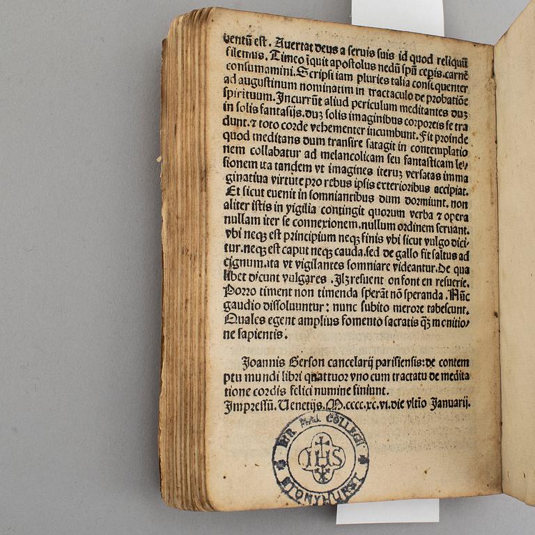 BOOK, Incunable, Venice 1496.