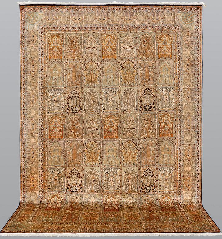 A carpet, Silk Kashmir, sk 24X24 297 x 186 cm.