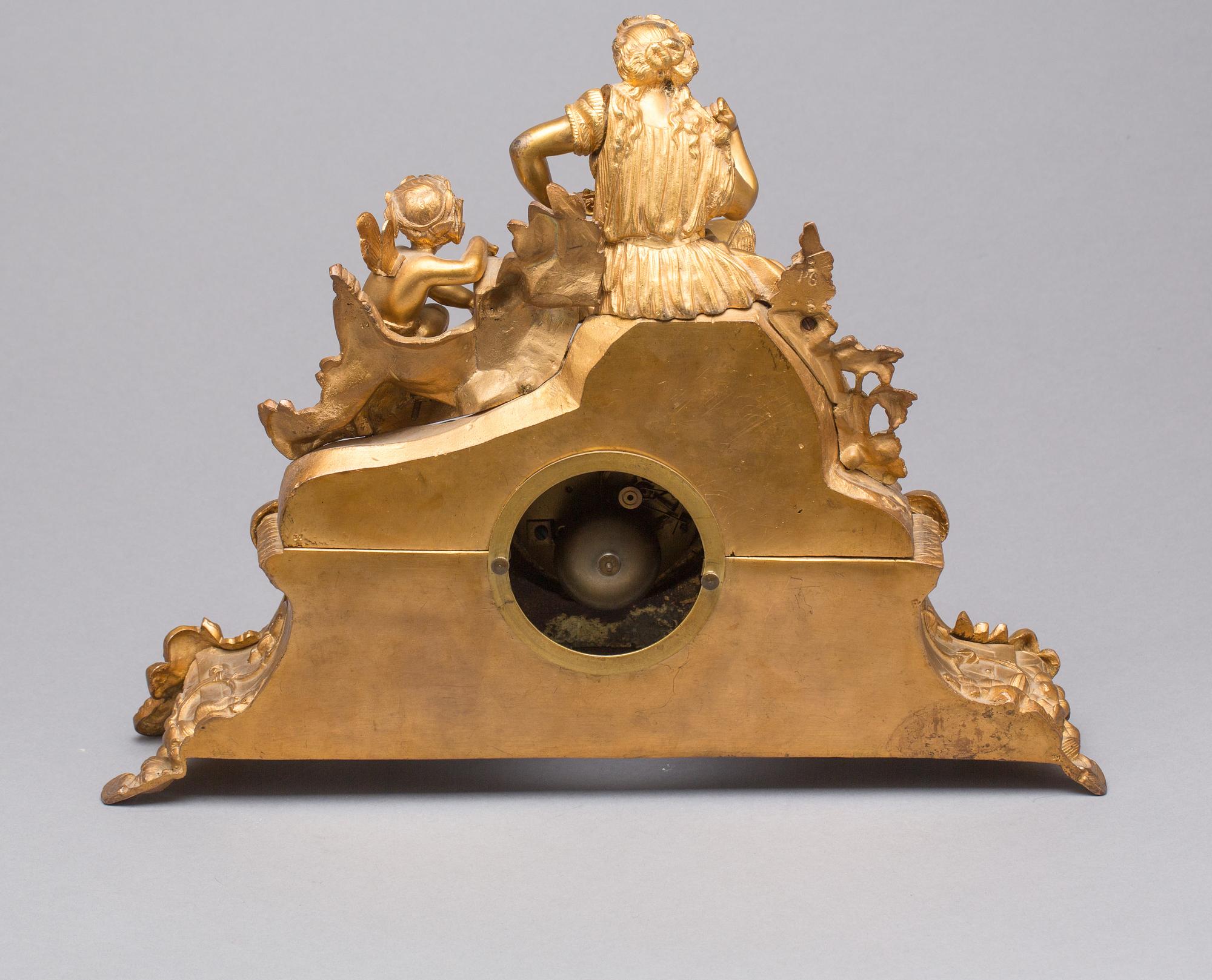 BORDSPENDYL, nyrokoko, 1800-talets andra hälft. Frankrike.