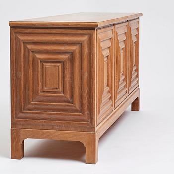 Oscar Nilsson, attributed to, a Swedish Modern oak sideboard, Sweden 1940s.