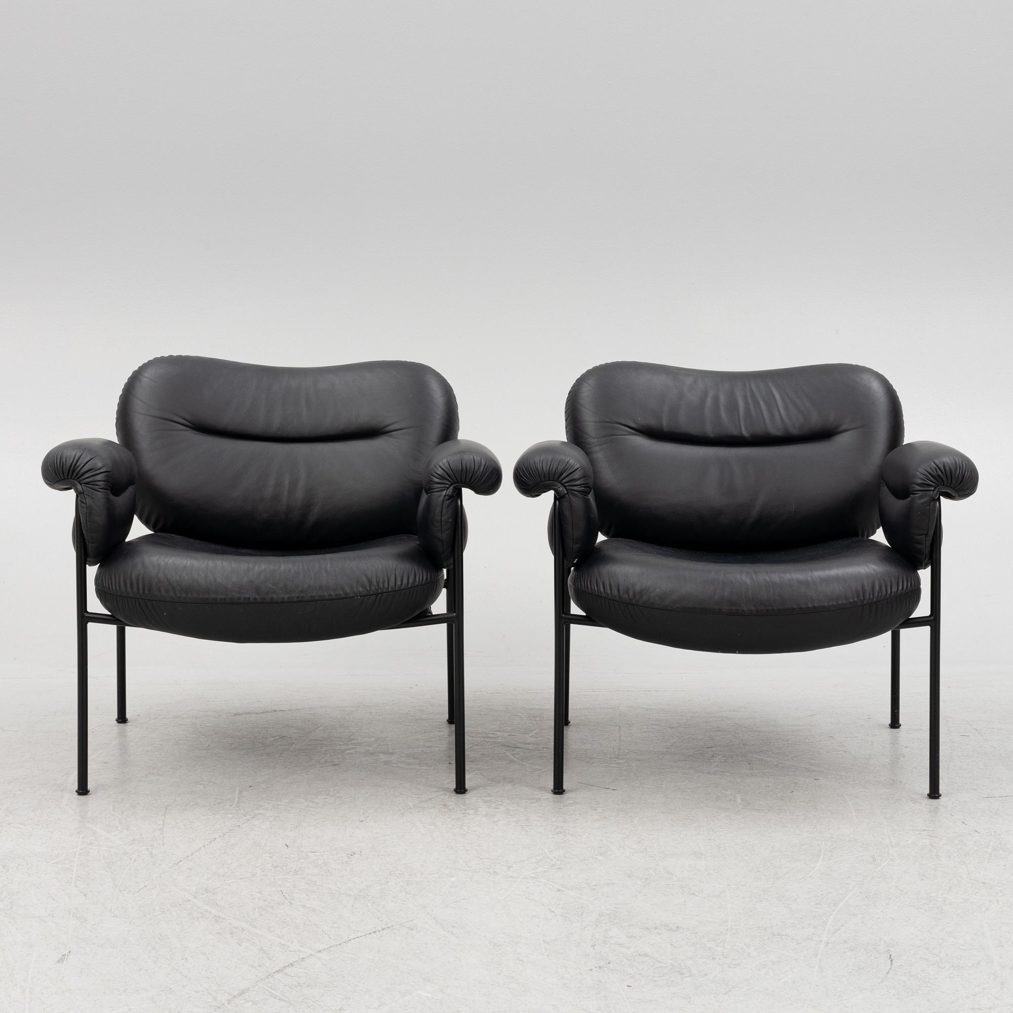 Andreas Engesvik, a pair of 'Bollo' armchairs, Fogia.