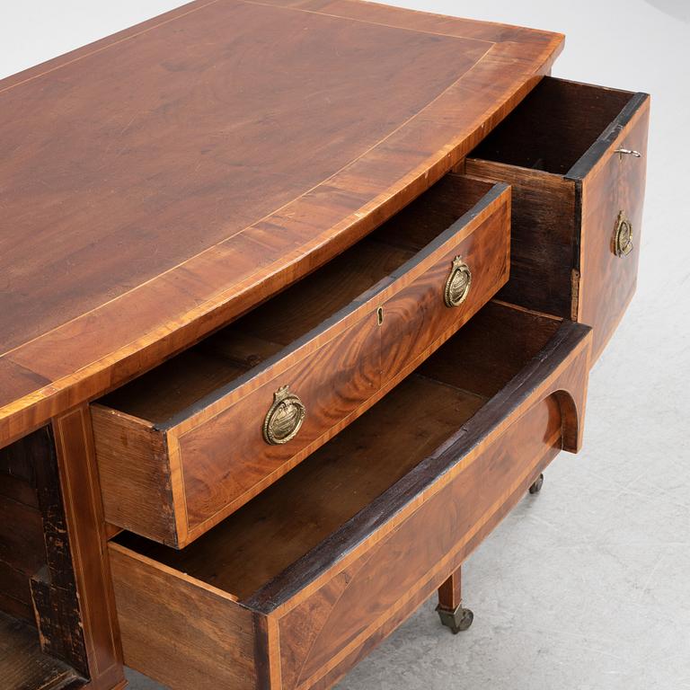 A mahogany regency sideboard, England, first half of the 19th century.