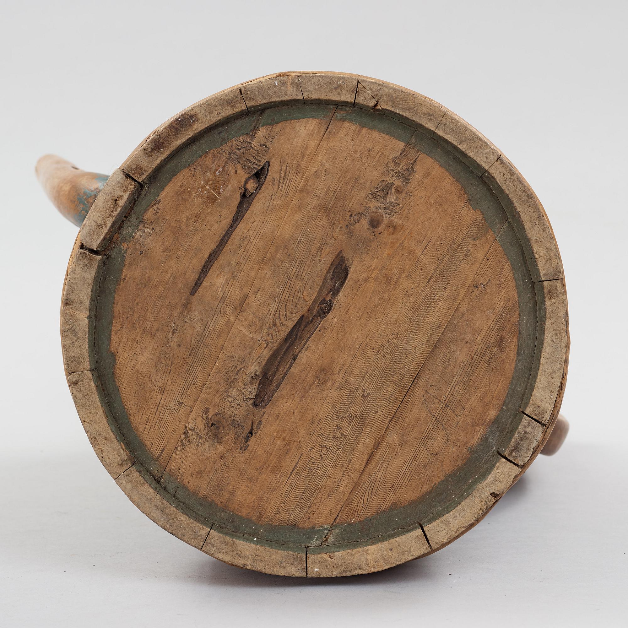 a swedish wooden jar from the 19th century.